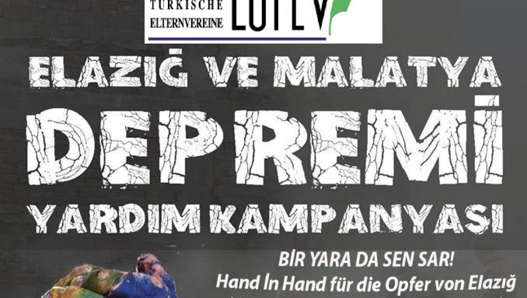 Bölgemiz Ludwigsburg Türk Okul-Aile Birliğinin Elazığ-Malatya Depremi Yardım Kampanyası