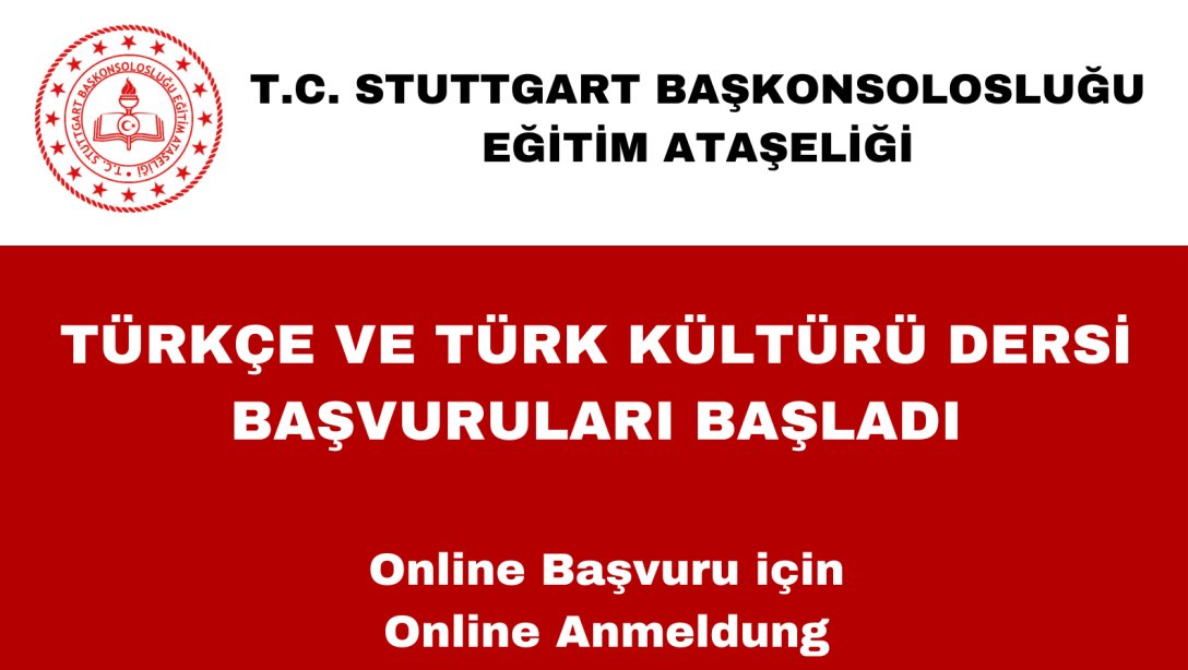 2024-2025 eğitim yılı Türkçe ve Türk kültürü dersi başvuruları başlamıştır.