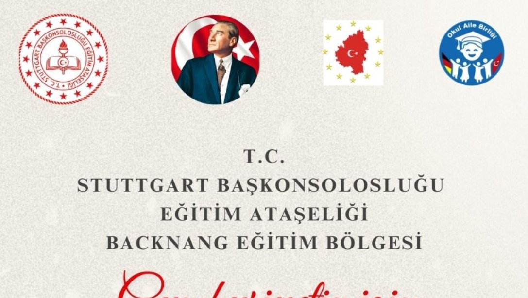 Backnang Eğitim Bölgesi Cumhuriyet Bayramı Programı