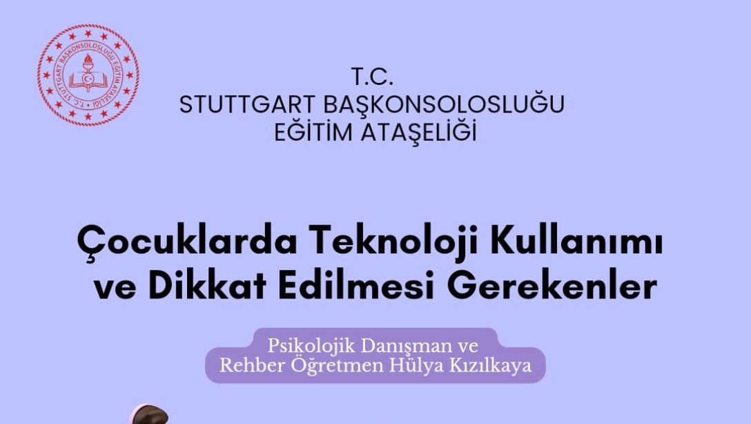 ''Çocuklarda Teknoloji Kullanımı ve Dikkat Edilmesi Gerekenler'' konulu veli semineri