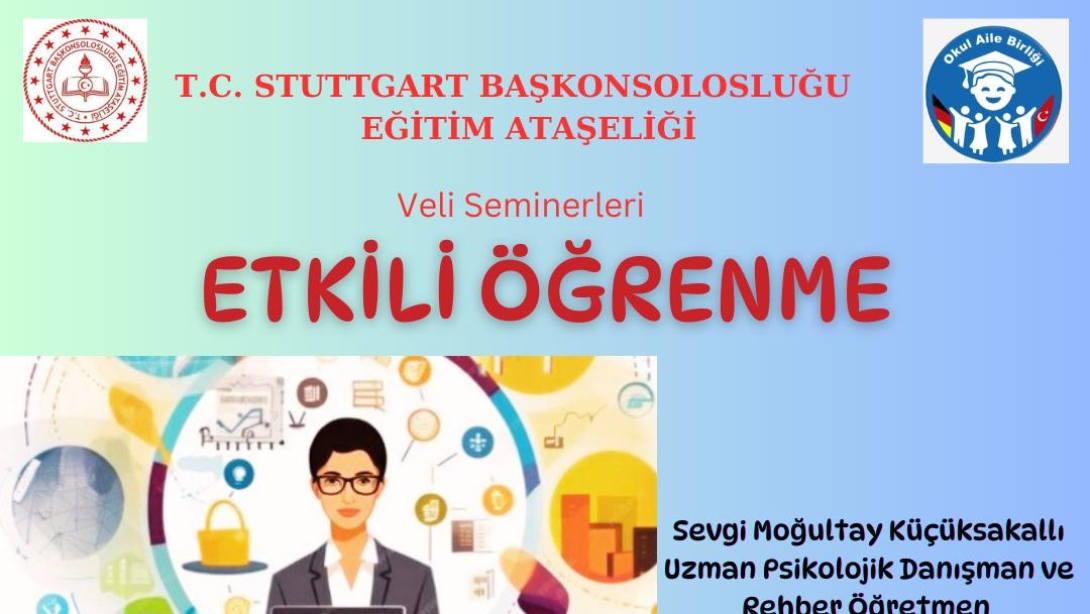 ''Etkili Öğrenme'' konulu seminere bütün velilerimizi davet ederiz.