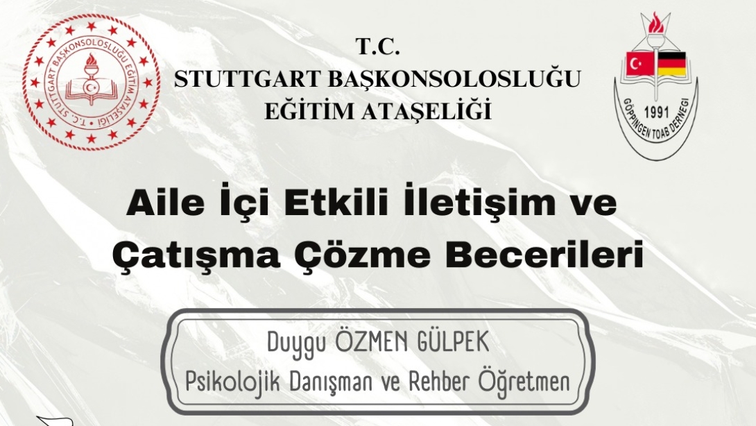 ''Aile İçi Etkili İletişim ve Çatışma Çözme Becerileri'' konulu veli semineri